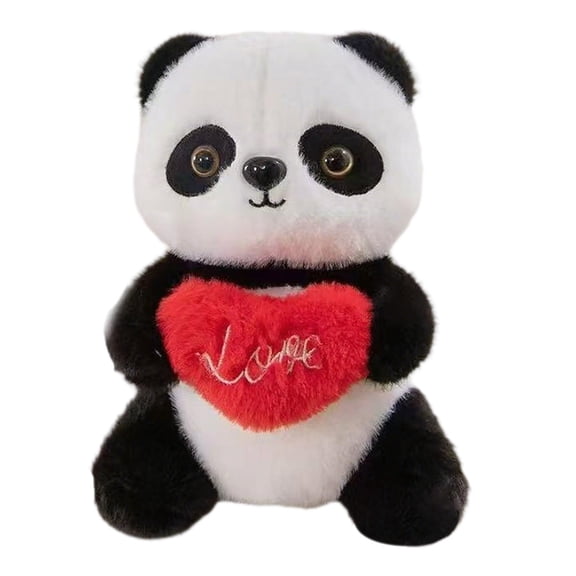 PEIBang Adorable Valentine Stuffed Animal with Love,Cute Panda Stuffed Animals,Panda Plush Toy Birthday Christmas Valentine’s Day Gift