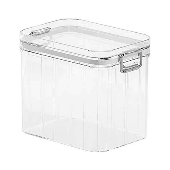 PEIBang Airtight Storage Container,Rice Storage Bin Cereal Containers Dispenser,Clear Food Storage Box for Dry Food