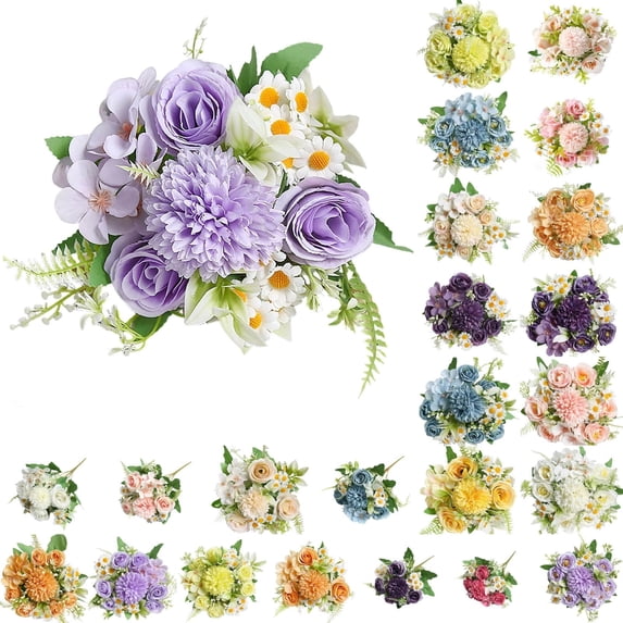 PEIBang Artificial Flowers,Fake Roses with Stems for Wedding Bridal Bouquets,Floral Arrangement,Table Centerpieces,Home Decorations