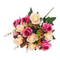 PEIBang Artificial Rose Bouquet,Faux Floral Bundles Table Centerpieces for Wedding Valentine's Day Anniversary Party Decor
