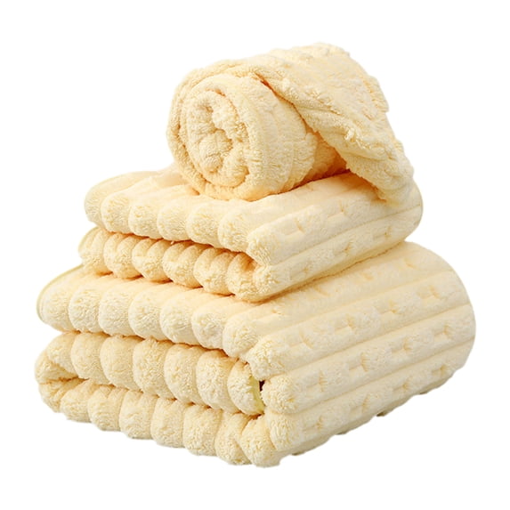 PEIBang Bath Towels Set of 3,Super Absorbent Microfiber Bathroom Towels,Quick Dry Body Face and Hair Towel Set for Home,Hotel,Beach,Pool,Gym and Trave