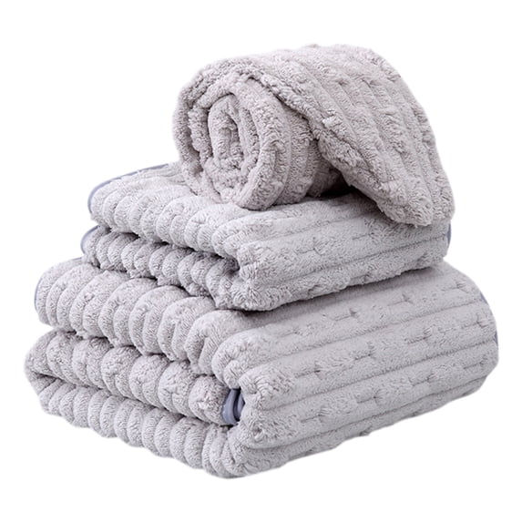 PEIBang Bath Towels Set of 3,Super Absorbent Microfiber Bathroom Towels,Quick Dry Body Face and Hair Towel Set for Home,Hotel,Beach,Pool,Gym and Trave