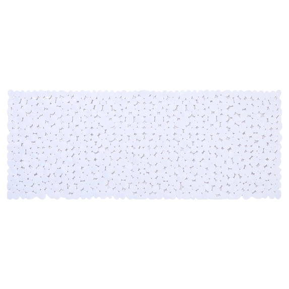 PEIBang Bath Tub and Shower Mats,16x39 Inch Non-Slip Pebble Bathtub Mat with Drain Holes,Suction Cups for Smooth Floors