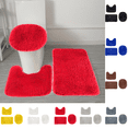 thumbnail image 1 of PEIBang Bathroom Rugs Set of 3,Non-Slip Bathroom Mats with U-Shaped Contour Rug Toilet Lid Cover,Soft Washable Shower Rug Bath Mat for Bathroom, 1 of 8