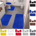 thumbnail image 1 of PEIBang Bathroom Rugs Set of 4,Non-Slip Bathroom Mats with U-Shaped Contour Rug Toilet Lid Cover,Soft Washable Shower Rug Bath Mat for Bathroom, 1 of 8