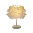 thumbnail image 1 of PEIBang Bedside Table Feather Lamp,Valentines's Day Night Light,Romantic Fluffy Desk Lamp for Valentines's Day Wedding Room Decor, 1 of 6