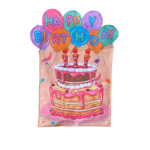 PEIBang Birthday Chair Cover Classroom Seat Covers,Colorful Happy Birthday Seat Covers for Home Office Party Decorations