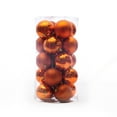 thumbnail image 1 of PEIBang Bronze Plastic Christmas Balls 24-Pack,1.57 Inch Hanging Ornaments for Tree Decoration, 1 of 4