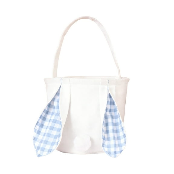 PEIBang Bunny Easter Basket,Easter Egg Hunting Basket,Easter Buckets with Rabbit Ears and Handles for Easter Candy Gifts Toy Storage