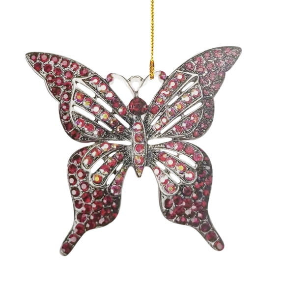 PEIBang Butterfly Christmas Tree Ornaments,Acrylic Butterfly Keepsake Ornaments for Christmas Tree Decorations,Xmas Tree Hanging Pendant for Home Decorations,Party Supplies