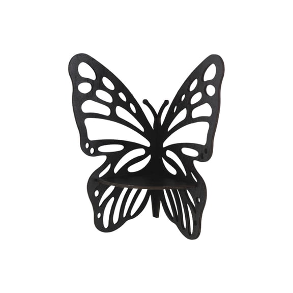 PEIBang Butterfly Wall Shelf,Wooden Floating Corner Rack,Butterfly Wall Corner Shelf for Bathroom Kitchen Office Living Room Decor