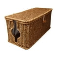 thumbnail image 1 of PEIBang Cable Management Box,Desk Handwoven Rattan Cord Hider Organizer Box with Lid,Power Strip Holder Decorative Box for Home Office, 1 of 6