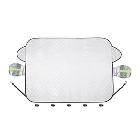 PEIBang Car Front Windshield Protective Cover,Thickened Snow and Anti-Freeze Body Cover,Winter Anti-freeze Snow Shield for Windshield Hood,Universal for Most Cars