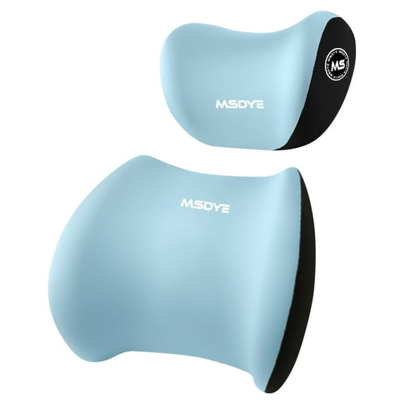 PEIBang Car Headrest and Lumbar Support Cushion,2025 New Ergonomic Car Lumbar Support Pillow and Car Neck Pillow for Neck Back Pain Relief