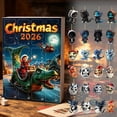 thumbnail image 1 of PEIBang Christmas 2D Advent Calendar 2026,24 Days Countdown Calendar with Cute Acrylic 2D Hanging Ornaments for Xmas Tree Decorations, 1 of 9