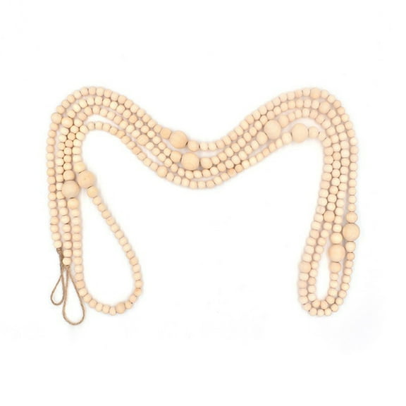 PEIBang Christmas Bead Garland,Xmas Farmhouse Beads Christmas Tree Decor,Rustic Garland for Christmas Decoration Party Supply