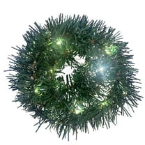 PEIBang Christmas Garland with Lights Christmas Decorations Indoor Outdoor,15.1 Ft String Lights Battery Operated Xmas Garland for Home Wedding Party Decorations