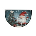thumbnail image 1 of PEIBang Christmas Half Round Door Mat for Indoor Entrance,Half Circle Area Rug Semi Circular Door Mat for Floor Bathroom Living Room Bedroom Kitchen Fireplace, 1 of 6