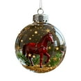 thumbnail image 1 of PEIBang Christmas Horse Ornament 2025,Shatterproof Christmas Ball Ornaments for Farmhouse Holiday Decor,Xmas Tree Decoration, 1 of 5