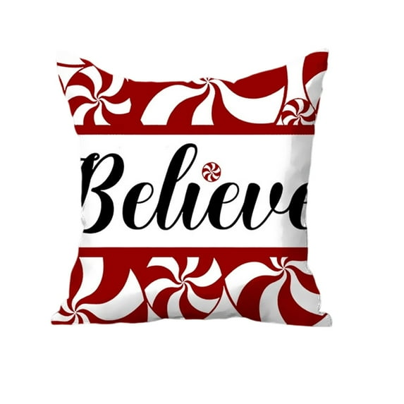 PEIBang Christmas Pillowcases 18x18 Inch,Christmas Pillow Covers for Living Room,Holiday Throw Pillow Covers,Winter Holiday Home Decor