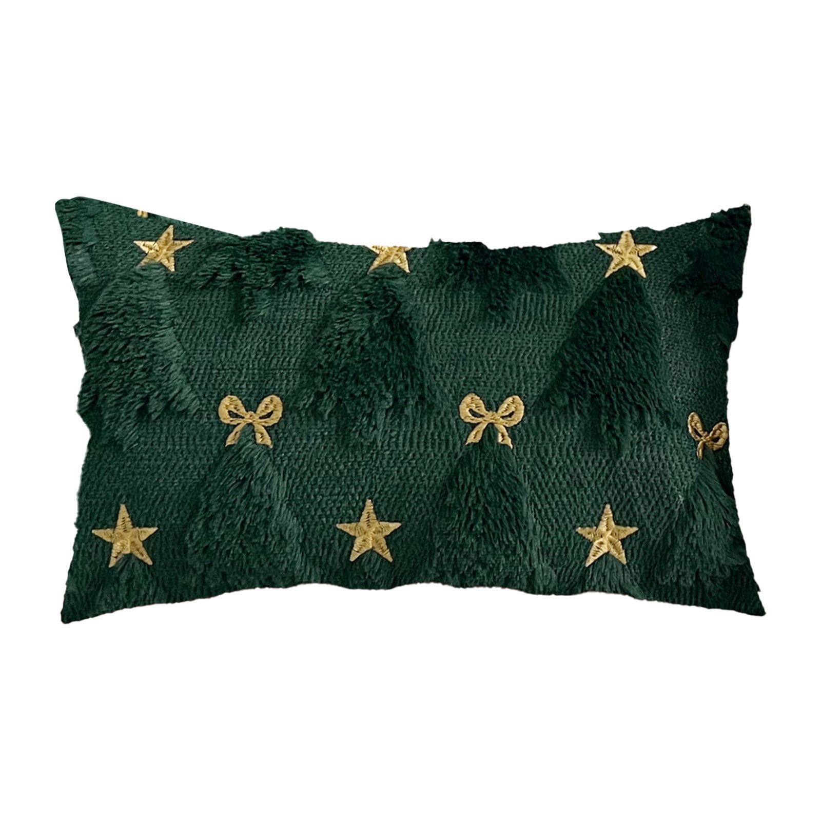 Rustic Plush PEIBang Christmas Plush Throw Pillows,Soft Velvet Christmas Tree Pillow ...