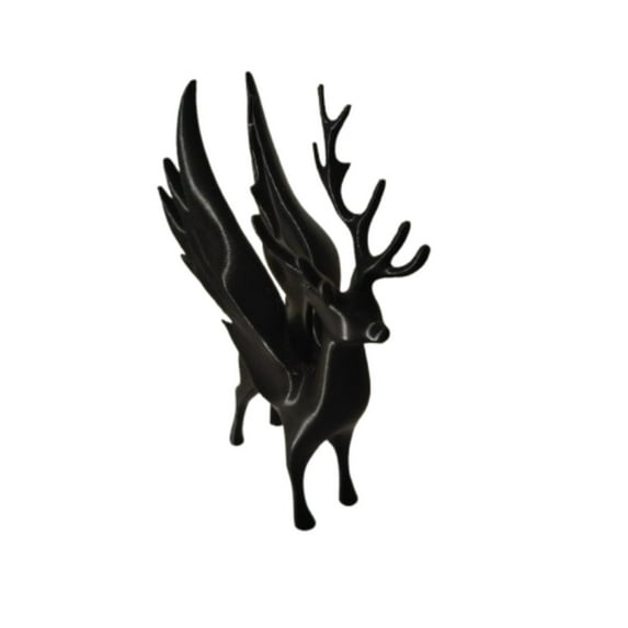 PEIBang Christmas Reindeer Figurines Tabletop Decorations,Christmas Reindeer Decor with Wings Deer Statue for Xmas Party Home Mantel Shelves Decor