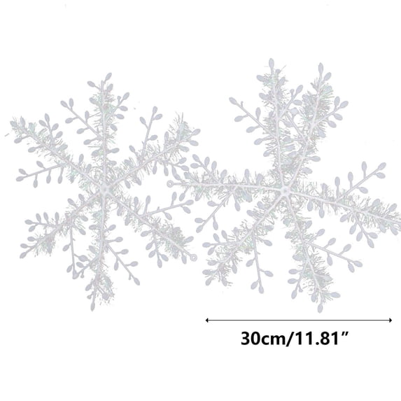 PEIBang Christmas Snowflakes Ornaments,Snow Flakes Ornaments for Winter Christmas Tree Decorations,Hanging Snowflake for Xmas Tree Accessories
