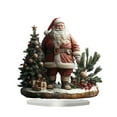 thumbnail image 1 of PEIBang Christmas Table Centerpieces,2D Acrylic Santa Claus Desktop Decor for Living Room Bedside Home Studio Restaurant Workplace Bookshelf, 1 of 6