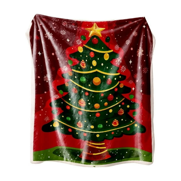 PEIBang Christmas Throw Blanket 29x39 Inch,Winter Holiday Decorative Blanket,Cozy Soft Flannel Fleece Blanket for Home Decor