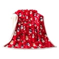 thumbnail image 1 of PEIBang Christmas Throw Blanket,Soft Warm Cozy Fleece Winter Throw,Holiday Blanket with Snowman Design for Home Decor,39x51 Inches, 1 of 6