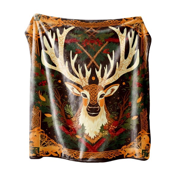 PEIBang Christmas Throw Flannel Blanket,Christmas Cozy Warm Throw Blanket Winter Holiday Decor for Couch Sofa Bed,29"x39"