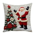 thumbnail image 1 of PEIBang Christmas Throw Pillow Covers,18 Inch Vintage Snowman Santa Deer Pillow Cases,Decorative Pillowcover for Couch Sofa Living Room, 1 of 6