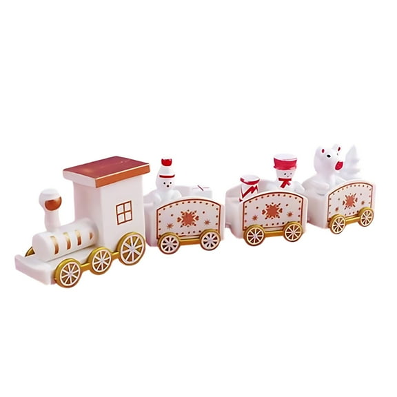 PEIBang Christmas Train Decorations Indoor Christmas Decorations,Mini Christmas Train Decorations for Tabletop Shelf Office Holiday Party