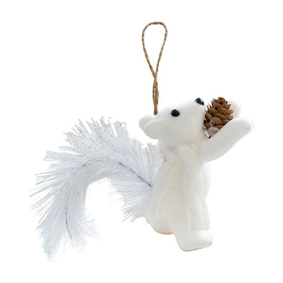 PEIBang Christmas Tree Ornament,Small Animal Pendant Hanging Squirrel Figurine for Christmas Tree Holiday Home Decoration