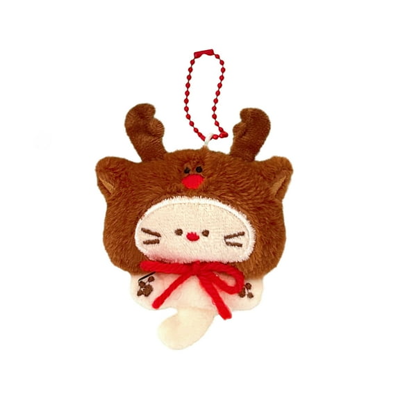 PEIBang Christmas Tree Plush Ornaments,Small Plush Christmas Hanging Ornaments,Soft Stuffed Animal Toys for Xmas Tree Hanging Decorations