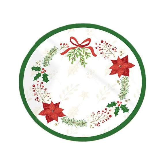 PEIBang Christmas Tree Skirt 24 Inch,Soft Christmas Tree Mat for Holiday Party Indoor Outdoor Decorations