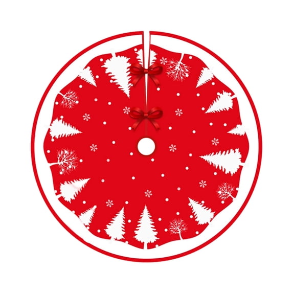 PEIBang Christmas Tree Skirt 35 Inch Diameter,Craft Tree Mat Winter Christmas Tree Mat for Indoor Holiday Home Decor,Party Supplies