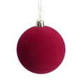thumbnail image 1 of PEIBang Christmas Velvet Balls Ornaments,Shatterproof Christmas Wine Red Balls for Christmas Tree Home Party Decorations, 1 of 8