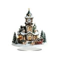 thumbnail image 1 of PEIBang Christmas Village House Tabletop Decoration,2D Acrylic House Desktop Decor Christmas Table Centerpiece for Home Office, 1 of 6