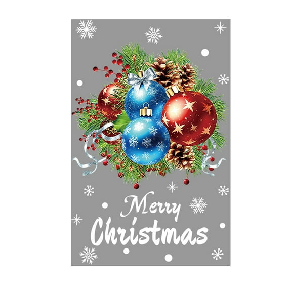 PEIBang Christmas Window Clings,Merry Christmas Stickers for Glass Windows,Doors,Christmas Decals for Winter Holiday Home Indoor Decorations