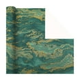 thumbnail image 1 of PEIBang Christmas Wrapping Paper Rolls,Green and Gold Foil Gift Wrapping Paper for Christmas New Year Holida,20x28 Inch, 1 of 6