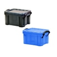 thumbnail image 1 of PEIBang Clear Plastic Storage Box Set of 2,Portable Jewelry Container with Locking Lid Stackable Tool Storage Box for Household Use, 1 of 6