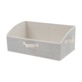 thumbnail image 1 of PEIBang Closet Storage Bin,20"x11"x8" Fabric Storage Basket with Handles,Trapezoid Shelf Organization Storage Cubes for Books,Towel,Socks, 1 of 6
