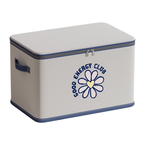 PEIBang Clothes Storage Bins,20"x14"x12" Foldable Clothing Storage Bins with Lid,Stackable Zippered Storage Containers for Bedroom,Closet,Dorm