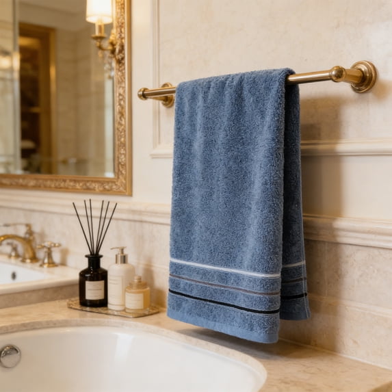 PEIBang Cotton Bath Towels,13.4x29.1 Inch Soft Quick Dry Hand Towels for Bathroom Spa Gym Travel