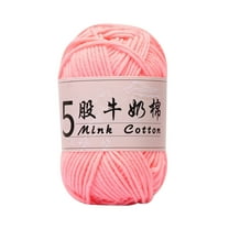 PEIBang Cotton Blend Milk Yarn Knitting Supplies,Soft Crochet Blend Milk Cotton Yarn Plain Knitting for Handcrafts Blankets Weaving
