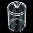 thumbnail image 1 of PEIBang Cotton Swab Holder Dispenser,Plastic Apothecary Jar with Lid for for Bathroom Canister Storage Organization, 1 of 9