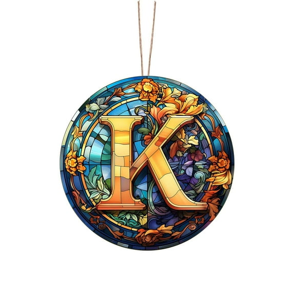 PEIBang Custom Initial Ornament,Personalized Letter Decor,Christmas Gift,Family Keepsake,Monogram Tree Hanger