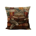 thumbnail image 1 of PEIBang Cute Cat Throw Pillow Covers 18x18 in,Couch Cushion Cases for Sofa Bed Living Room Home Decor, 1 of 6