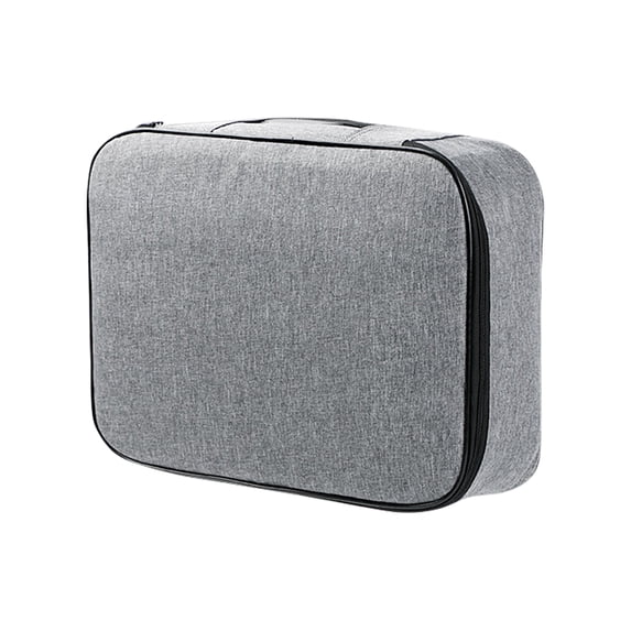 PEIBang Document Bag with Lock,3 Layer File Storage Case with Zipper,Portable Travel Home Organizer Bag for Laptop,Files,Certificates